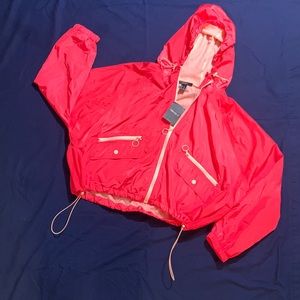 Forever 21 Large Peach Casual Jacket 100% Polyester Lining